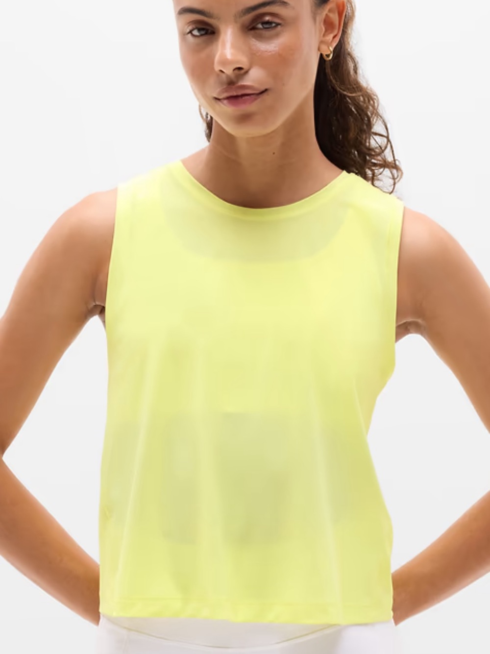 NWOT Athleta Yellow Ultimate Muscle Tank